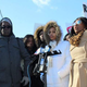 Deianeira Ford and protesters in front of the Dairy Queen in Zion, Ill.
Facebook